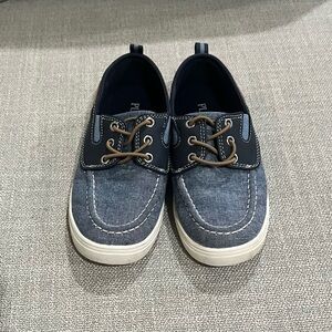 Place Blue and Brown Moccasins Comfortable Slip-On Shoes